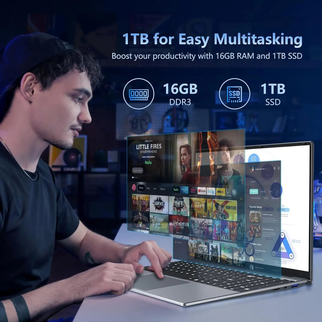 PC Portable Gaming 15.6" Intel Core i9-10980HK / i3-6100 — Empreinte, Clavier Rétroéclairé, 16 Go, SSD 1To/2To, 90Hz, Windows 11