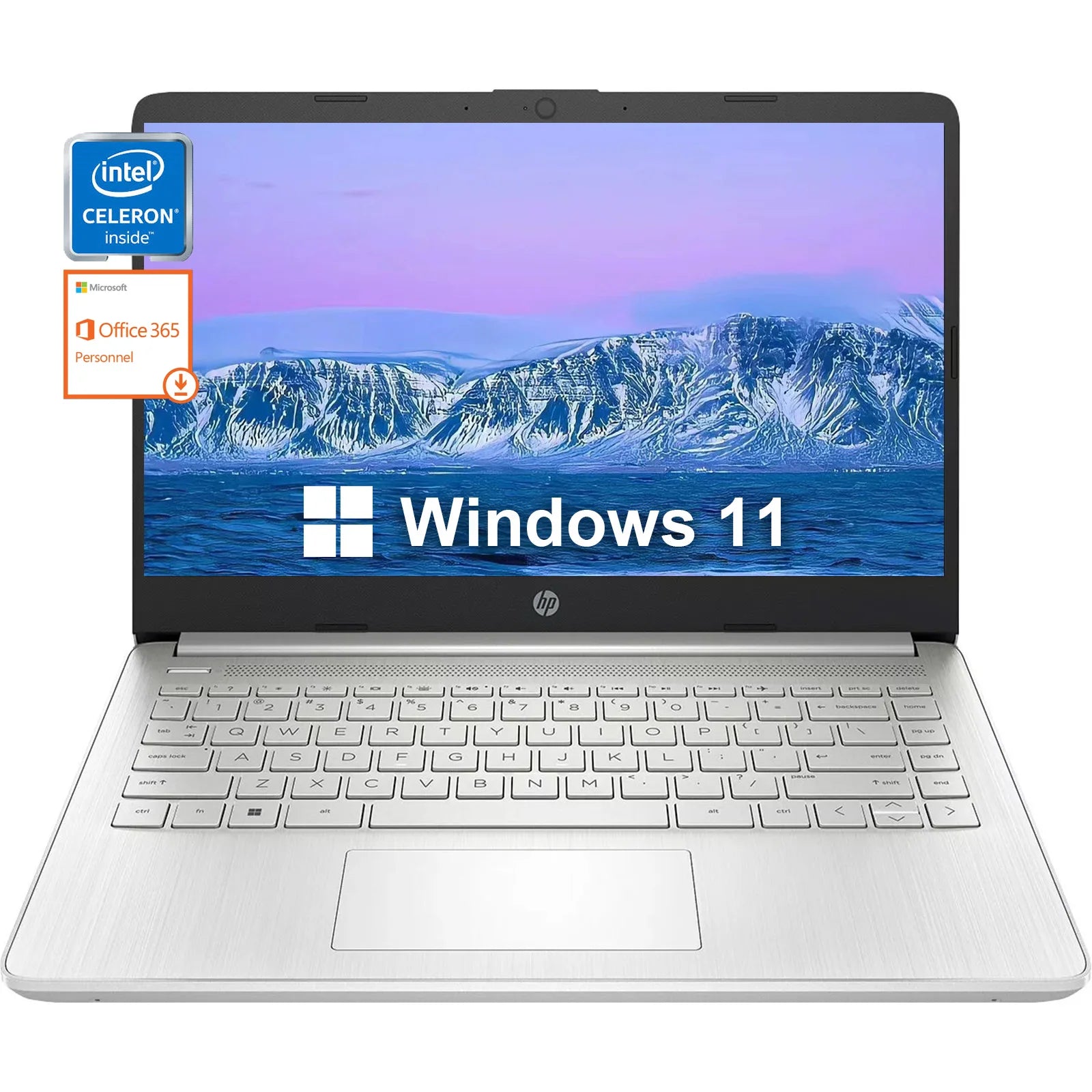 PC Portable HP 14" Intel Celeron N4120 — 4 à 16 Go RAM, 128 à 384 Go, Office 365 Inclus
