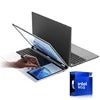 PC Portable Double Écran 15,6"+7" Tactile — Intel N95, 8 Go RAM, SSD M.2, IPS FHD, Windows 11 Pro