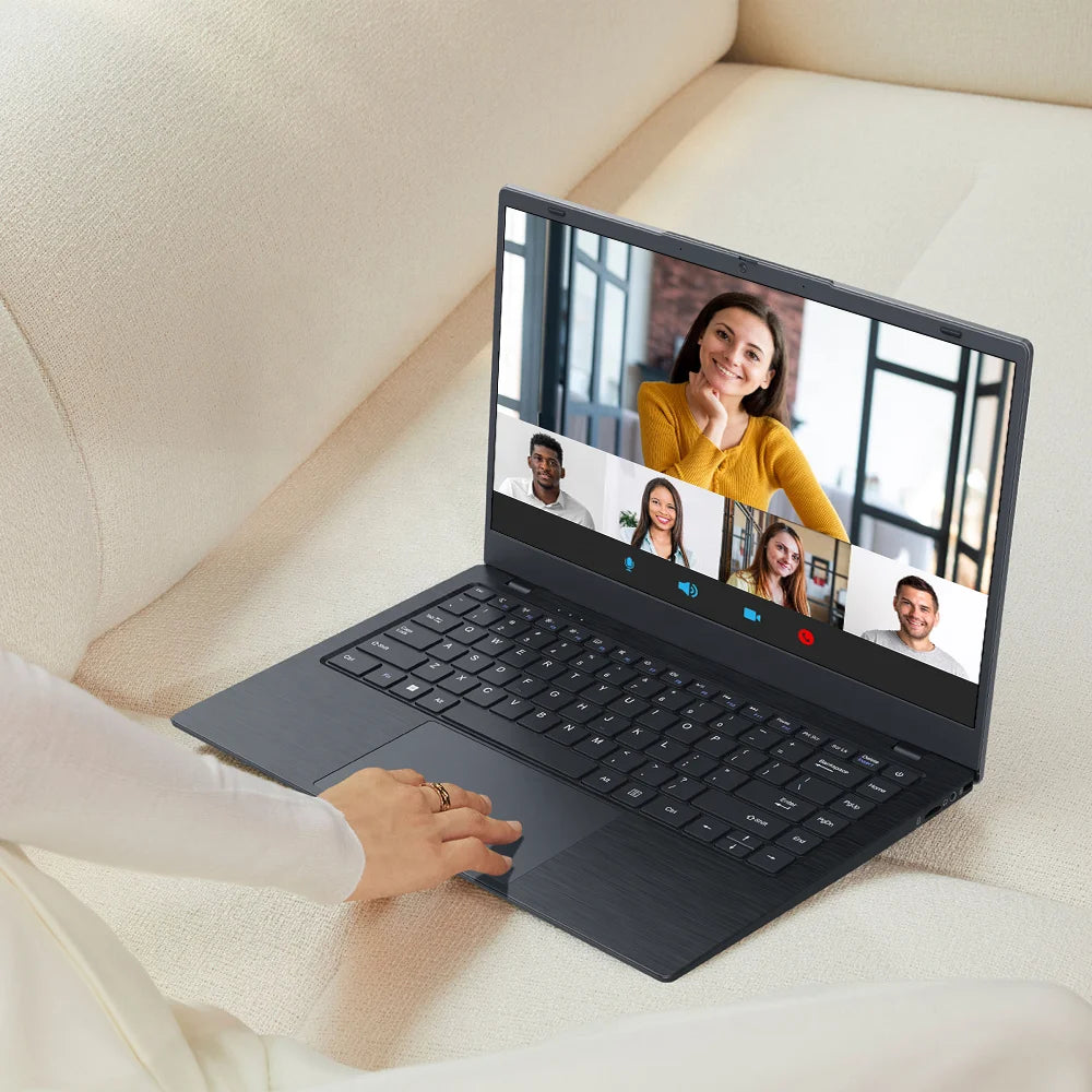 PC Portable Étudiant 14" Intel Celeron N4000 — 8 Go RAM, 256 Go SSD, IPS FHD, WiFi 5, RJ45, Windows 11
