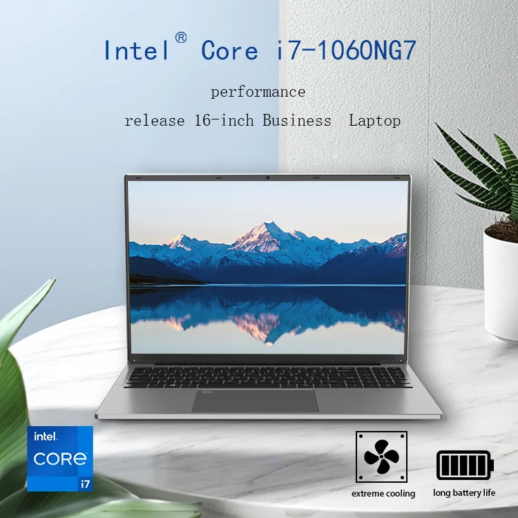 PC Business 16" Intel Core i7 — Écran 16:10 IPS 1920×1200, 16/32 Go DDR4, SSD M.2, WiFi 5, Windows 11, Garantie 1 An