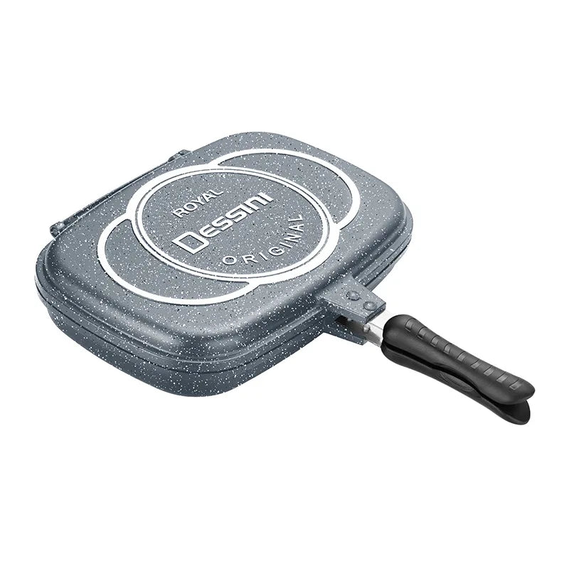 Poêle Double Face GIYOCA – Grill BBQ Multifonction