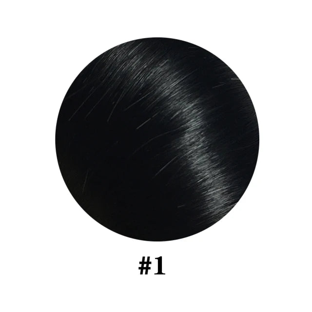 Extensions Clip-In Lisse Cheveux Brésiliens Remy 120g — 8 Pièces Tête Complète Noir Naturel