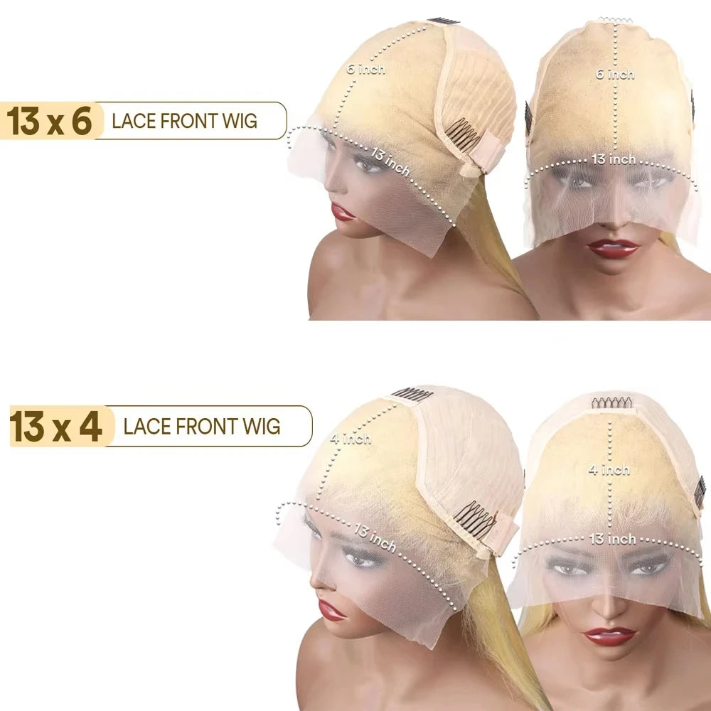 Perruque Body Wave Blonde 613 — Lace Front HD Cheveux Brésiliens Naturels