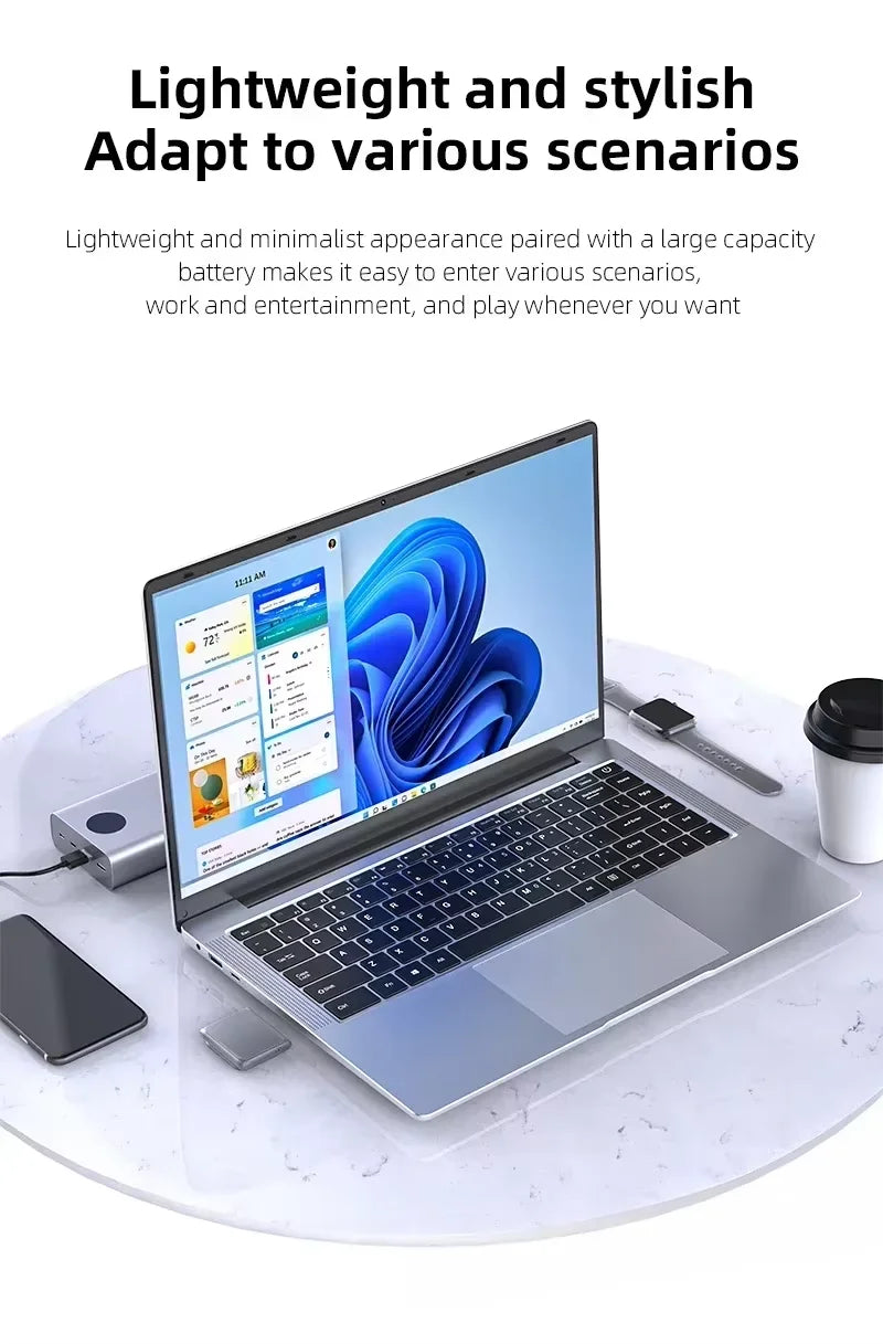 Ordinateur Portable 14.1" Intel Core i7-9850H — 16 Go DDR4, SSD 1To, Écran Full HD 90Hz, Windows 11 Pro