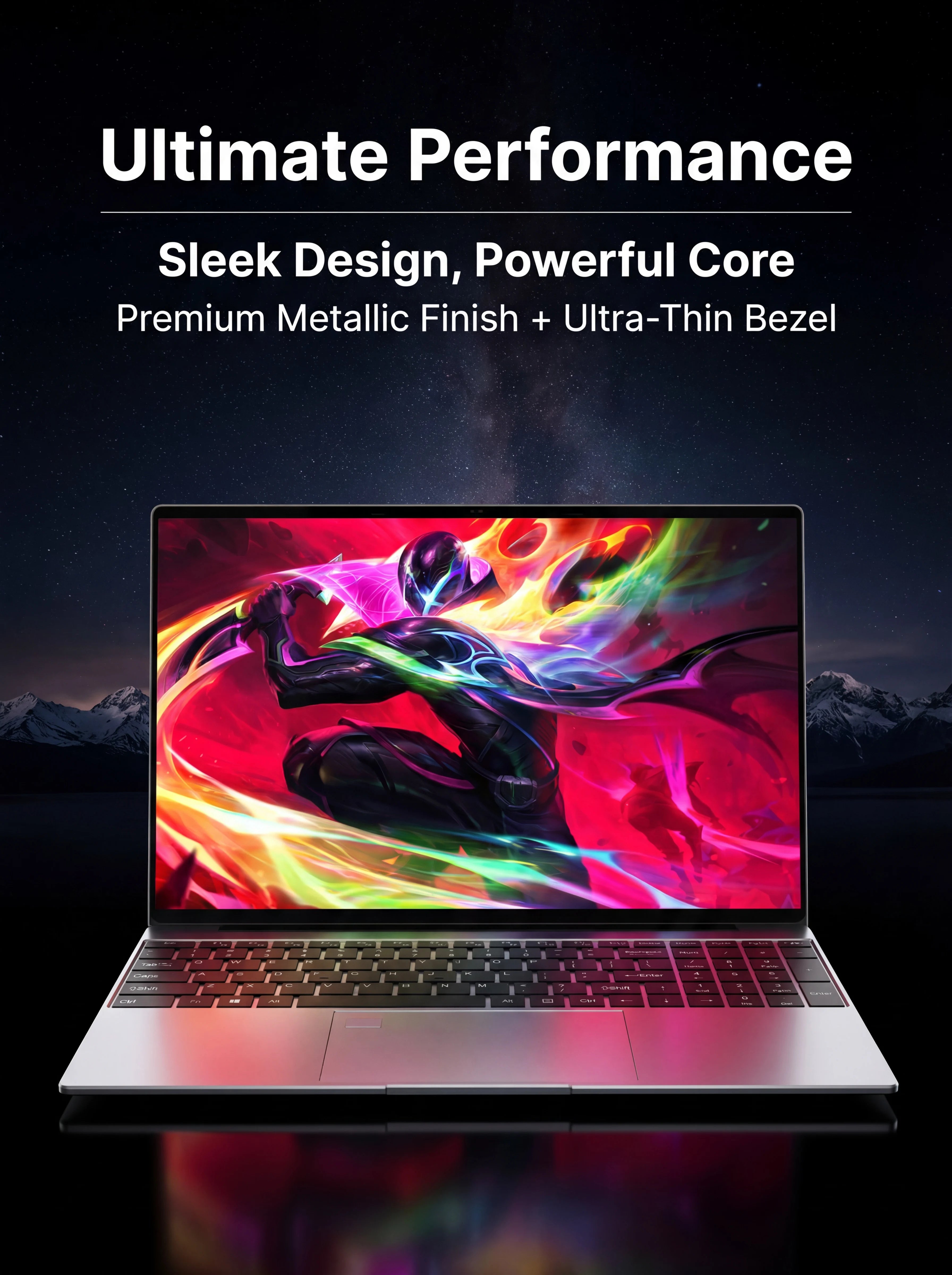 Ordinateur Portable NAIWO 15.6" 2026 — Intel Core i9-9880H, 32 Go DDR4, SSD 2To, Clavier Rétroéclairé, Windows 11 Pro