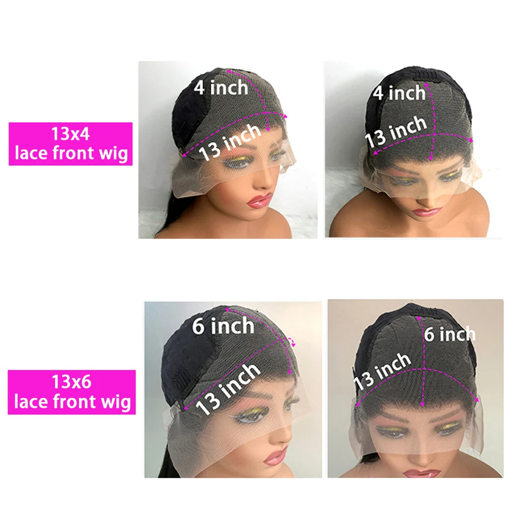 Perruque Deep Wave Loose Wave 40 Pouces — Lace Front HD 13x6 Cheveux Brésiliens Pré-Épilée
