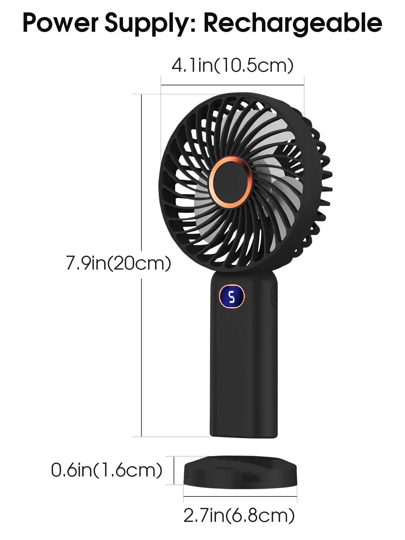 Mini Ventilateur USB Rechargeable Portable
