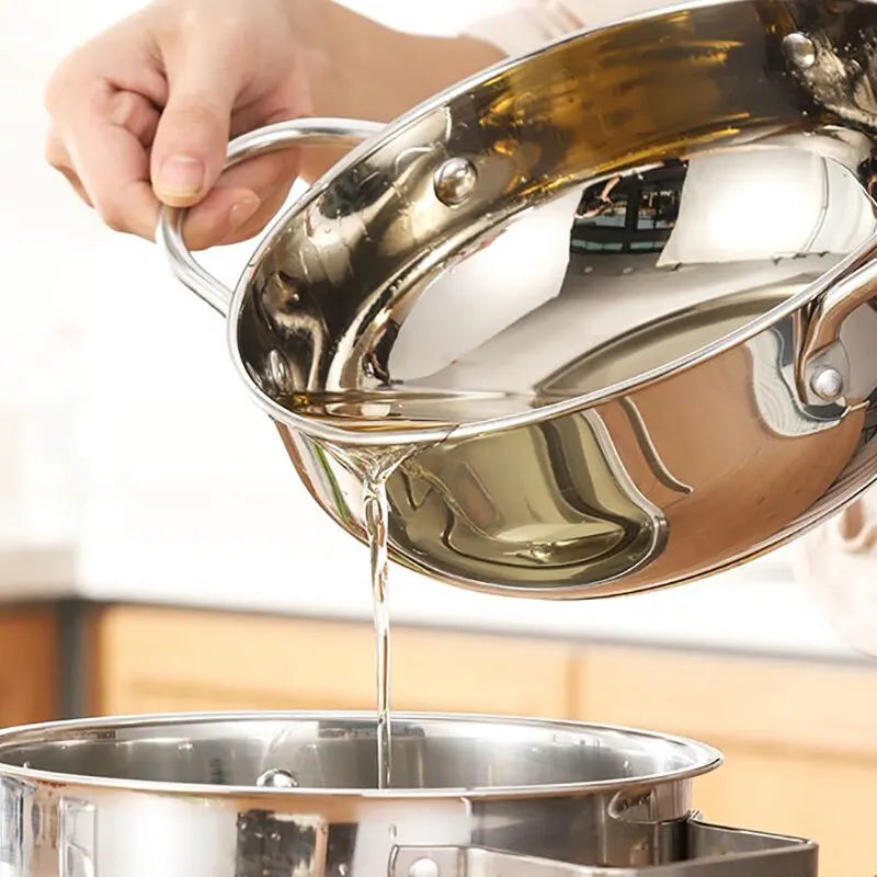 Friteuse en Inox avec Thermomètre Intégré