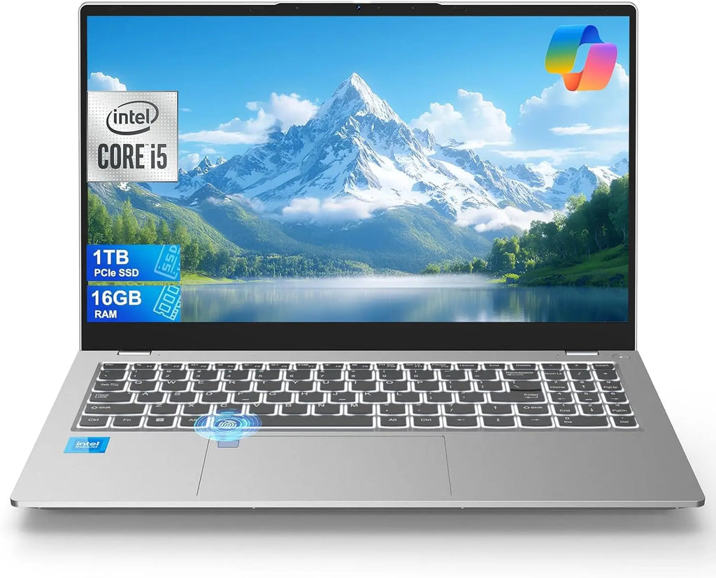PC Portable Business 15.6" Intel Core i5-12450H — 16 Go RAM, SSD 1To PCIe, IPS FHD, Empreinte, WiFi 6, Windows 11