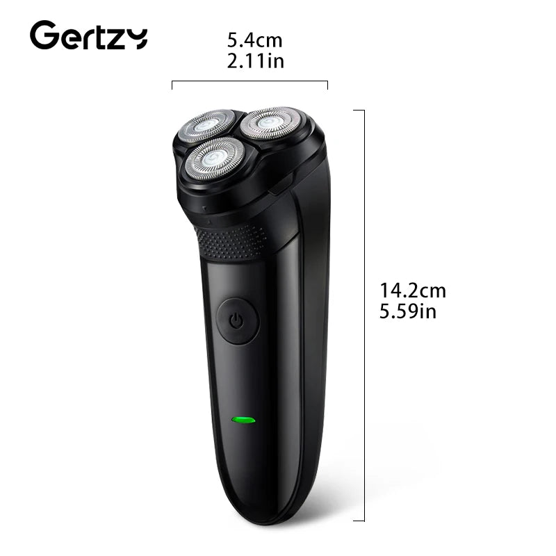 Rasoir Électrique Homme – 3 Lames Flottantes, Charge USB-C Rapide, Ideal Voyage & Cadeau