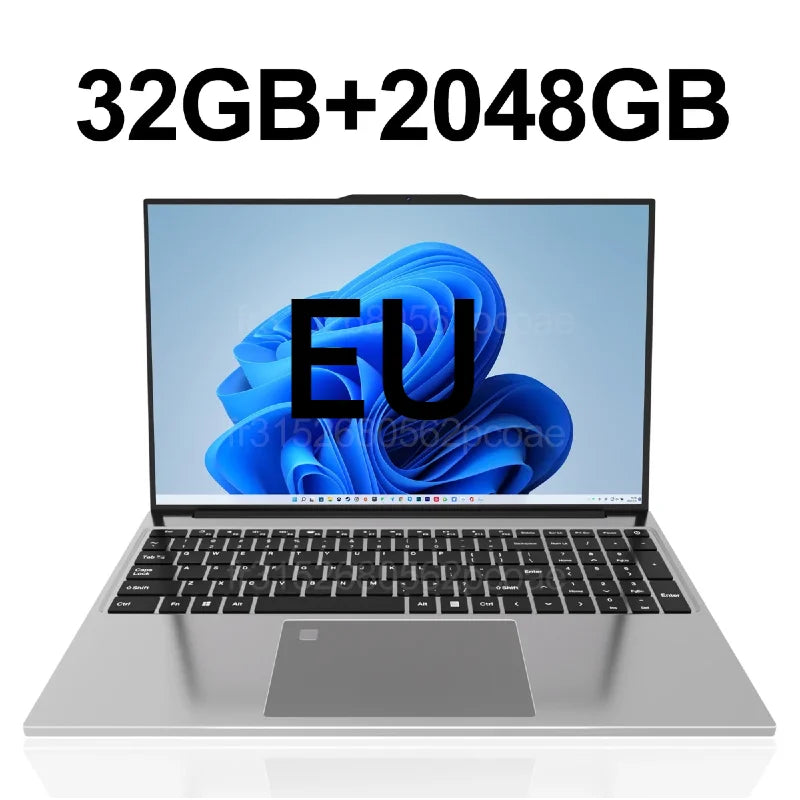 PC Portable 15.6" Intel Core M 6500Y — 16/32 Go RAM, SSD jusqu'à 2 To, Empreinte Digitale, Clavier Rétroéclairé, Windows 11