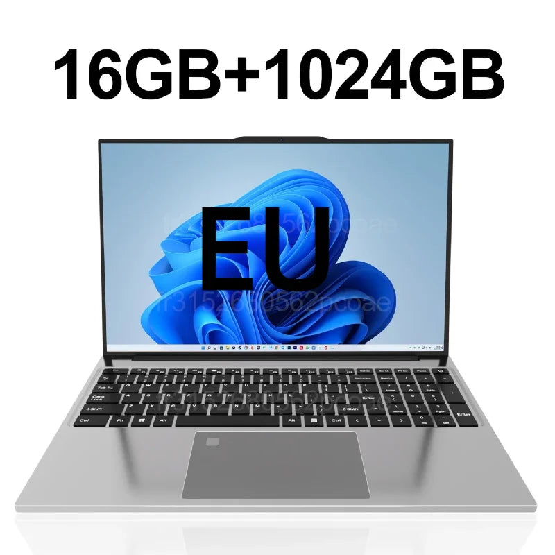 PC Portable 15.6" Intel Core M 6500Y — 16/32 Go RAM, SSD jusqu'à 2 To, Empreinte Digitale, Clavier Rétroéclairé, Windows 11