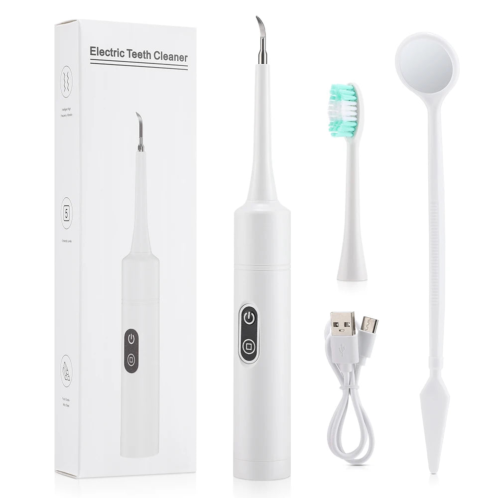 Nettoyeur Dentaire Électrique 6 Modes – Portable, Vibration Haute Fréquence, Blanchiment