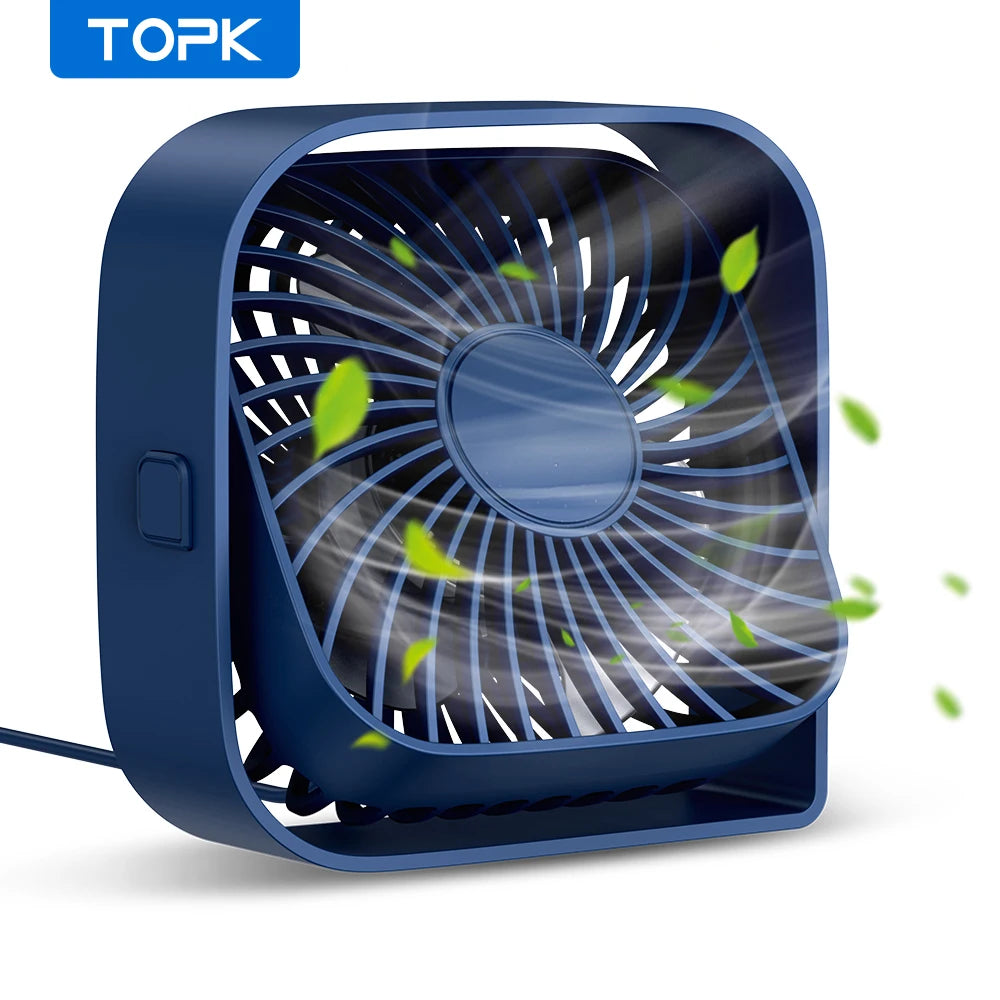 TOPK Mini Ventilateur de Bureau USB
