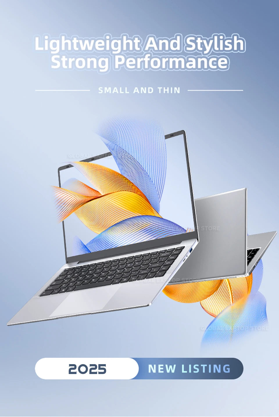 Ordinateur Portable Ultra-Slim 14.1" Intel Atom A3950 — 12 Go RAM, SSD M.2, Écran Full HD IPS, Windows 11 Pro