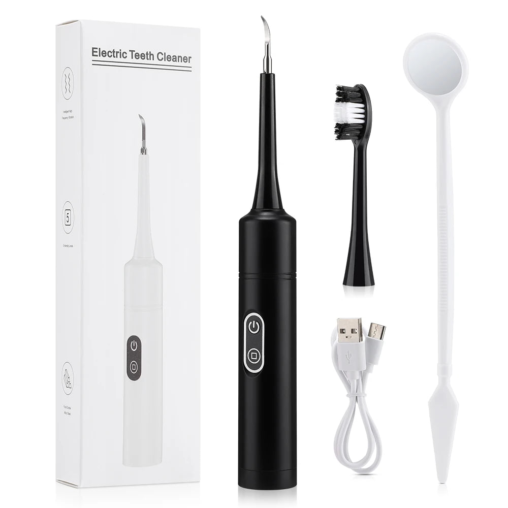 Nettoyeur Dentaire Électrique 6 Modes – Portable, Vibration Haute Fréquence, Blanchiment