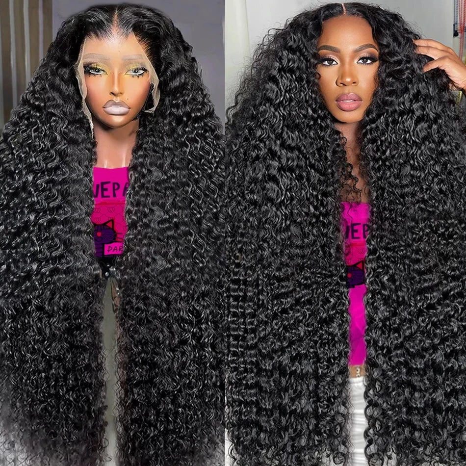 Perruque Deep Wave Loose Wave 40 Pouces — Lace Front HD 13x6 Cheveux Brésiliens Pré-Épilée