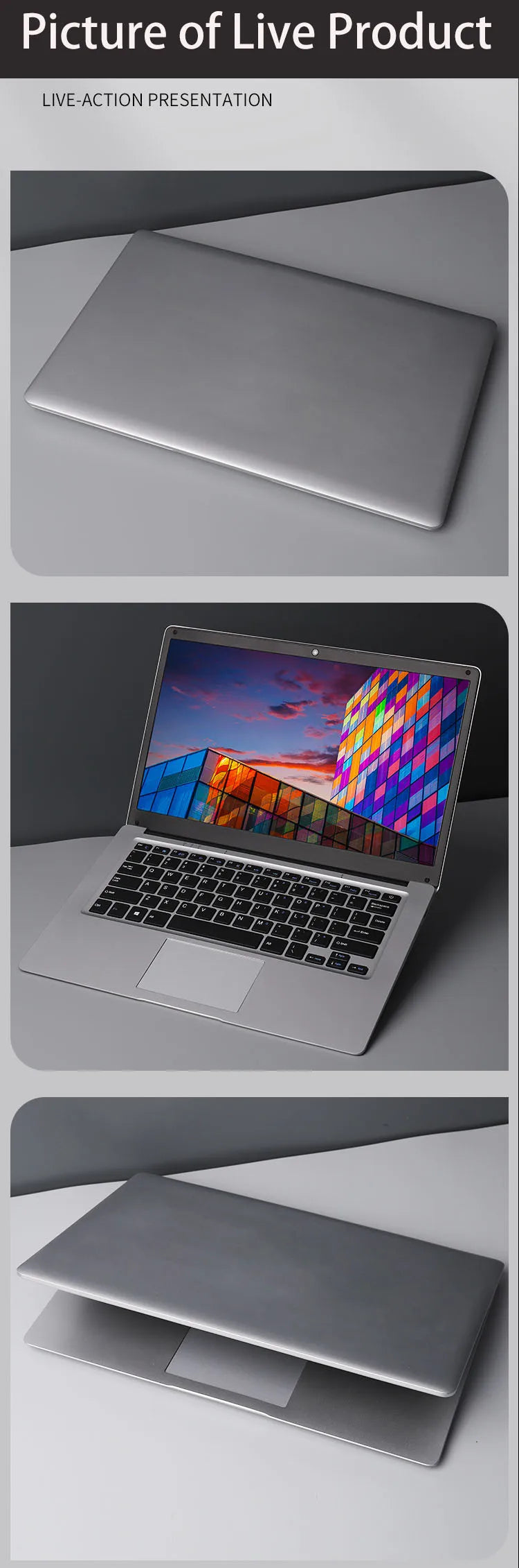 Ordinateur Portable Étudiant GMOLO 14" — Intel Celeron N3350, 4/6 Go RAM, SSD 64Goà 512Go, WiFi, Bluetooth, Windows 10
