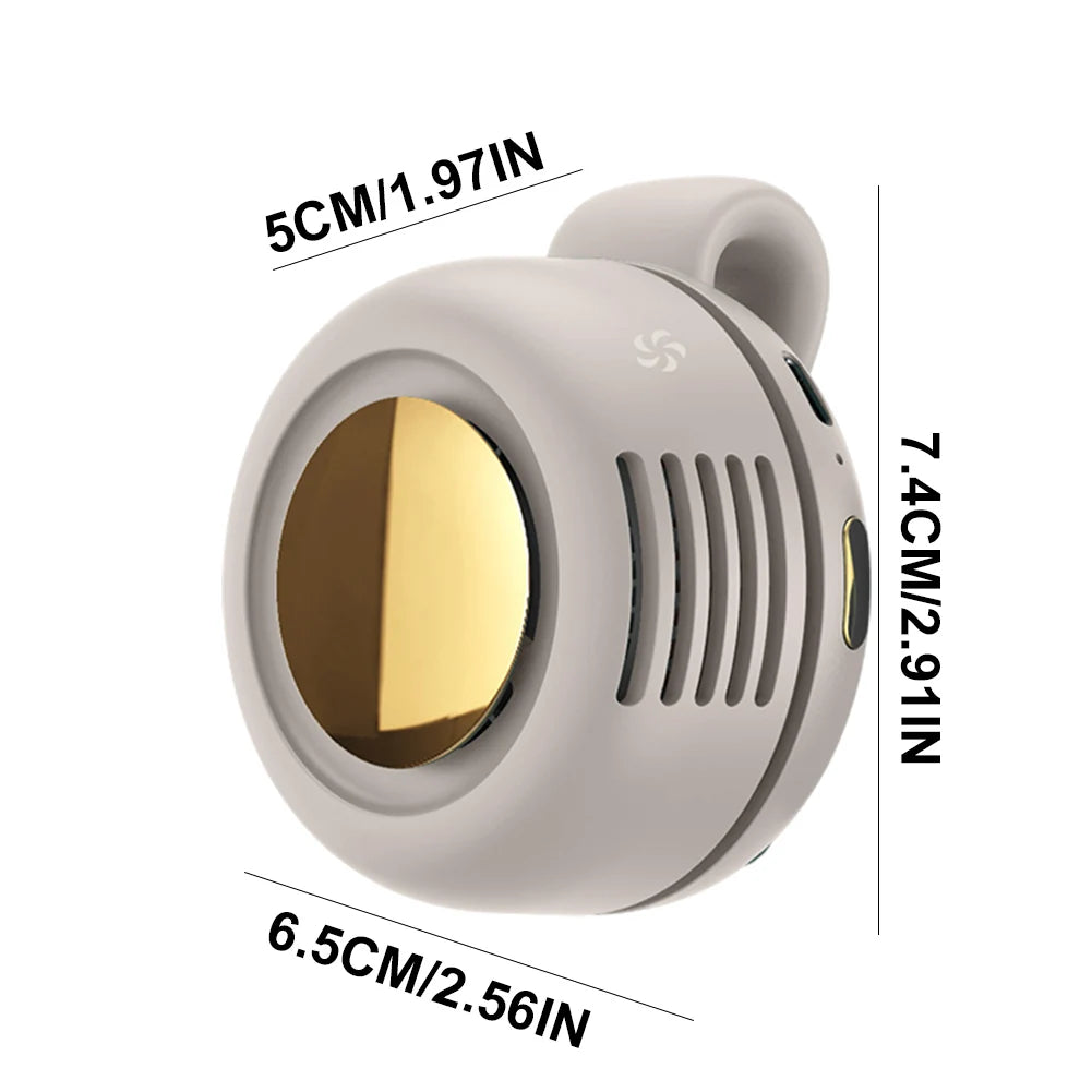 Mini Ventilateur Ceinture Clip Portable – Rechargeable, Mains Libres pour Extérieur et Bureau