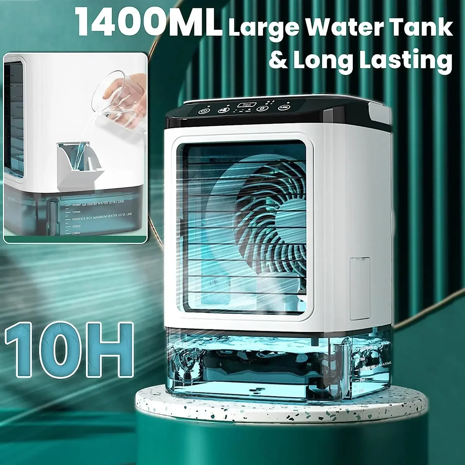 Ventilateur Climatiseur Bureau Double Spray
