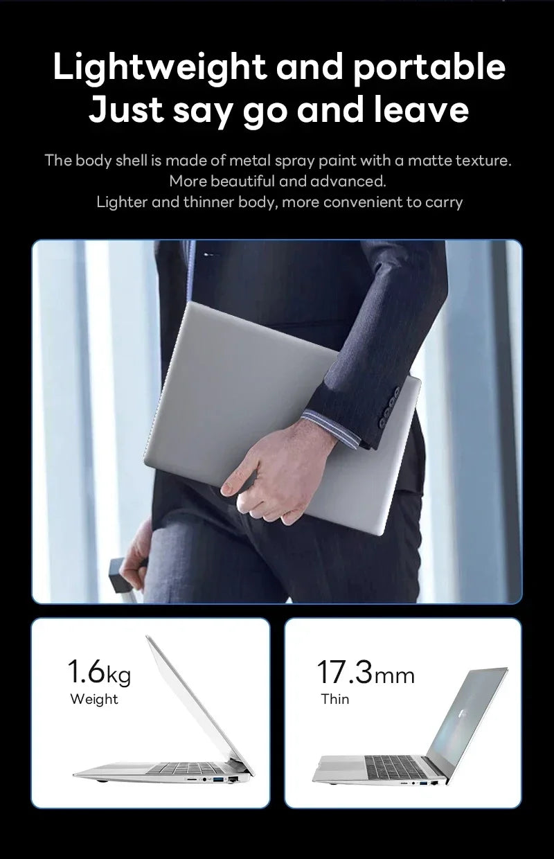 Ordinateur Portable 14.1" FUCHU — Intel Core i9-10980HK, 16 Go DDR4, SSD 1To/2To, Full HD, Windows 11