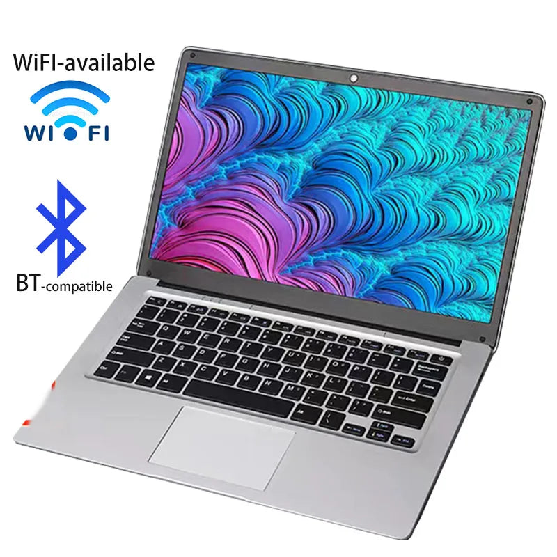 Ordinateur Portable Étudiant GMOLO 14" — Intel Celeron N3350, 4/6 Go RAM, SSD 64Goà 512Go, WiFi, Bluetooth, Windows 10