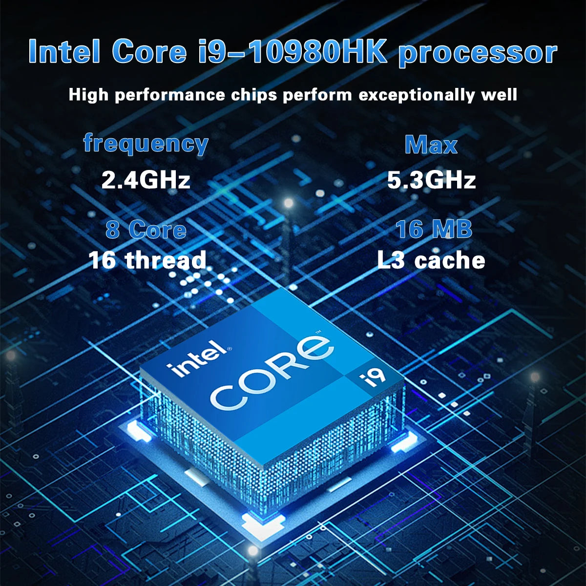 PC Portable Gaming ACEKAMAS 15.6" — Intel Core i9-10980HK, 16 Go DDR4, SSD 1To, Écran IPS, Windows 11 Pro