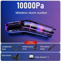 Aspirateur Portable Rechargeable 10000PA – Maison & Voiture, Sans Fil, Anti-Poils