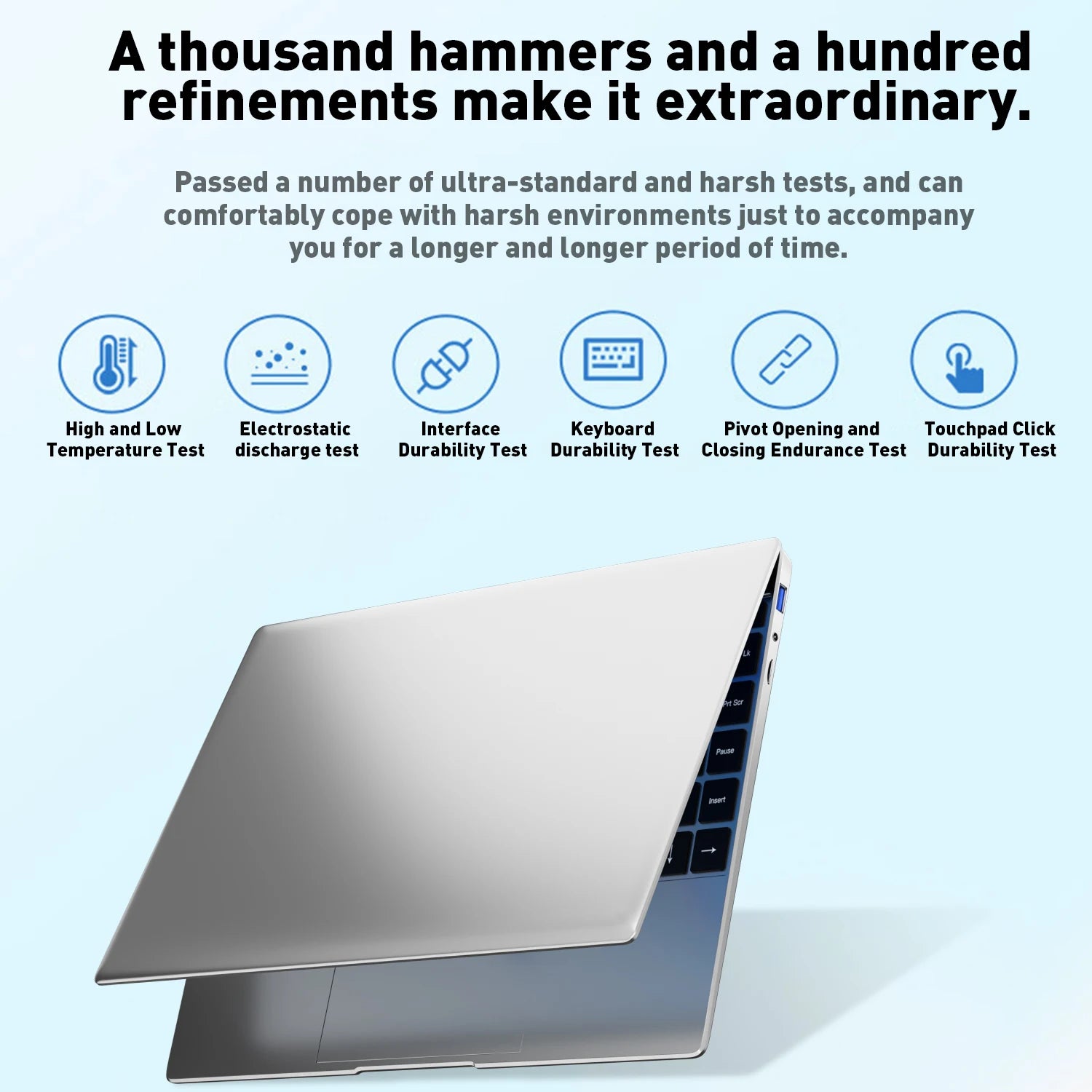 PC Portable Ultra Slim 14.1" — Intel N3700, 16 Go RAM, SSD jusqu'à 2 To, Windows 11 Pro
