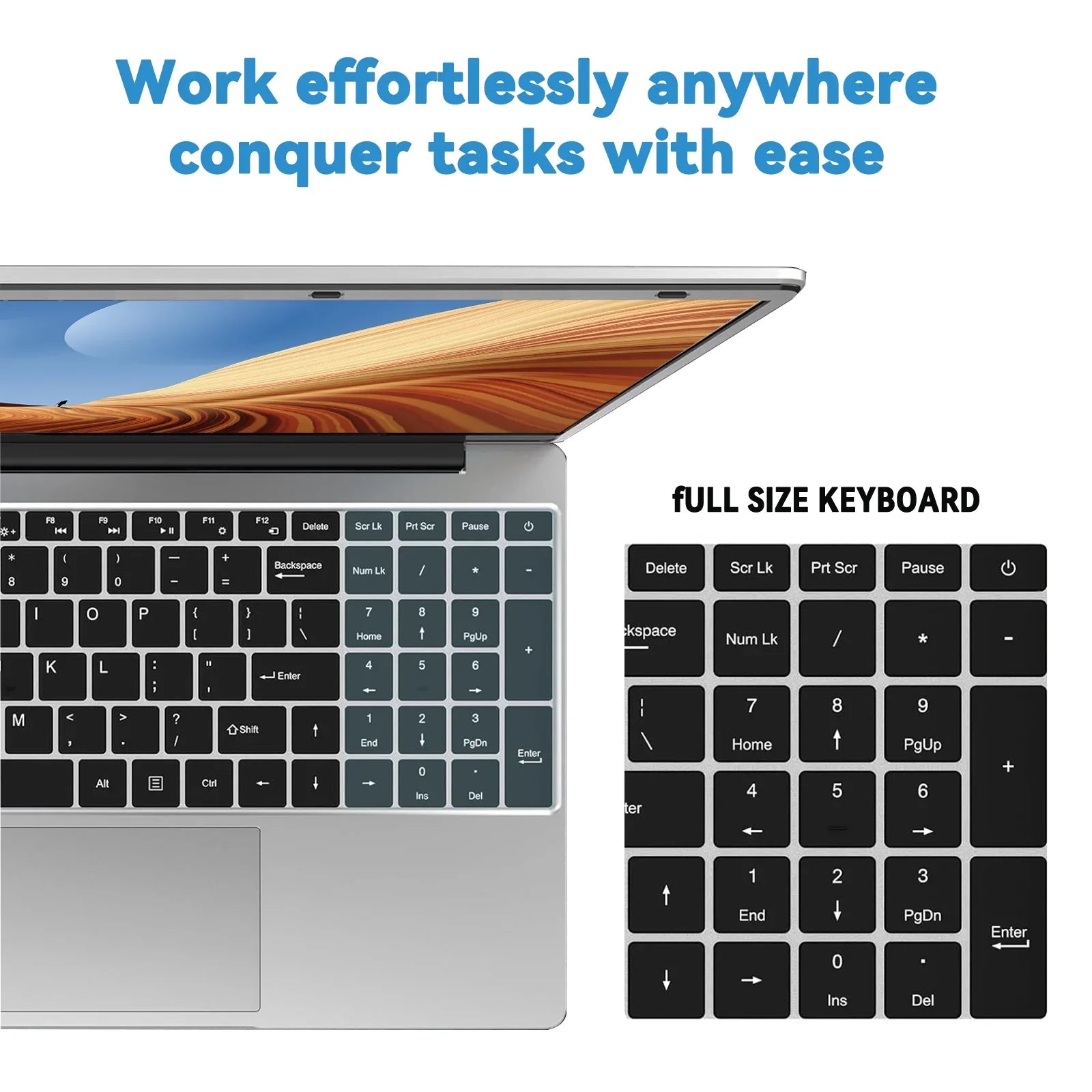 Ordinateur Portable LENO 15.6" — Intel 6500Y, 32 Go RAM, SSD 2To, Empreinte Digitale, Clavier Rétroéclairé, Windows 11