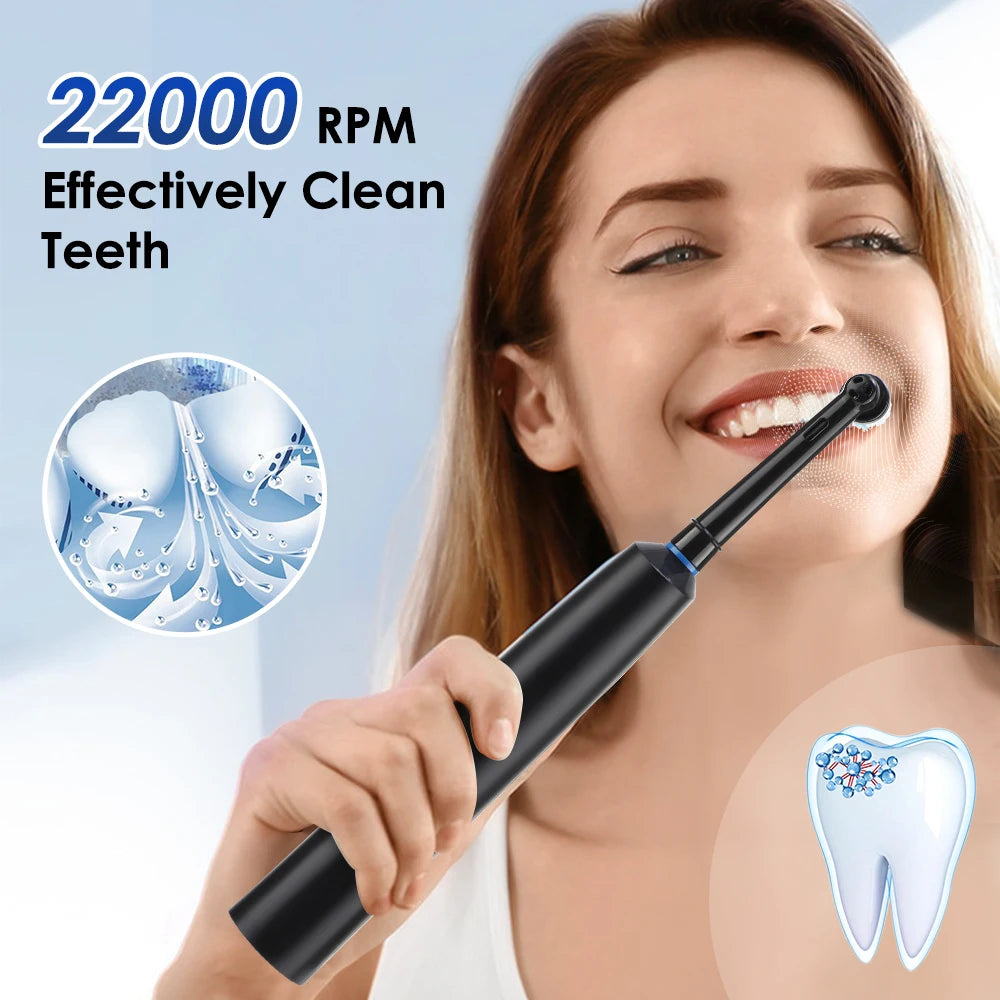 Brosse à Dents Électrique Rotative – Nettoyage Profond, Rechargeable, 8 Têtes Incluses