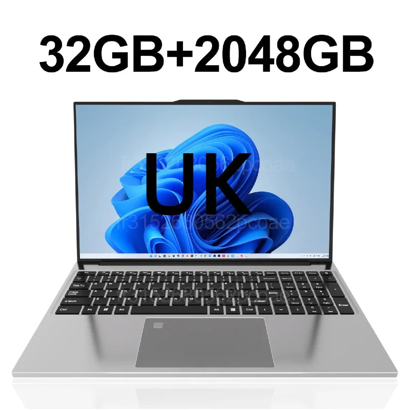 PC Portable 15.6" Intel Core M 6500Y — 16/32 Go RAM, SSD jusqu'à 2 To, Empreinte Digitale, Clavier Rétroéclairé, Windows 11