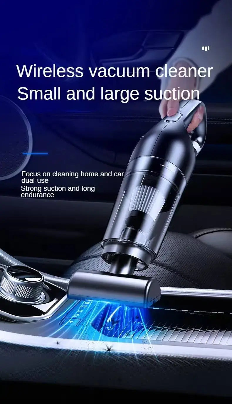 Aspirateur Portable Rechargeable 10000PA – Maison & Voiture, Sans Fil, Anti-Poils