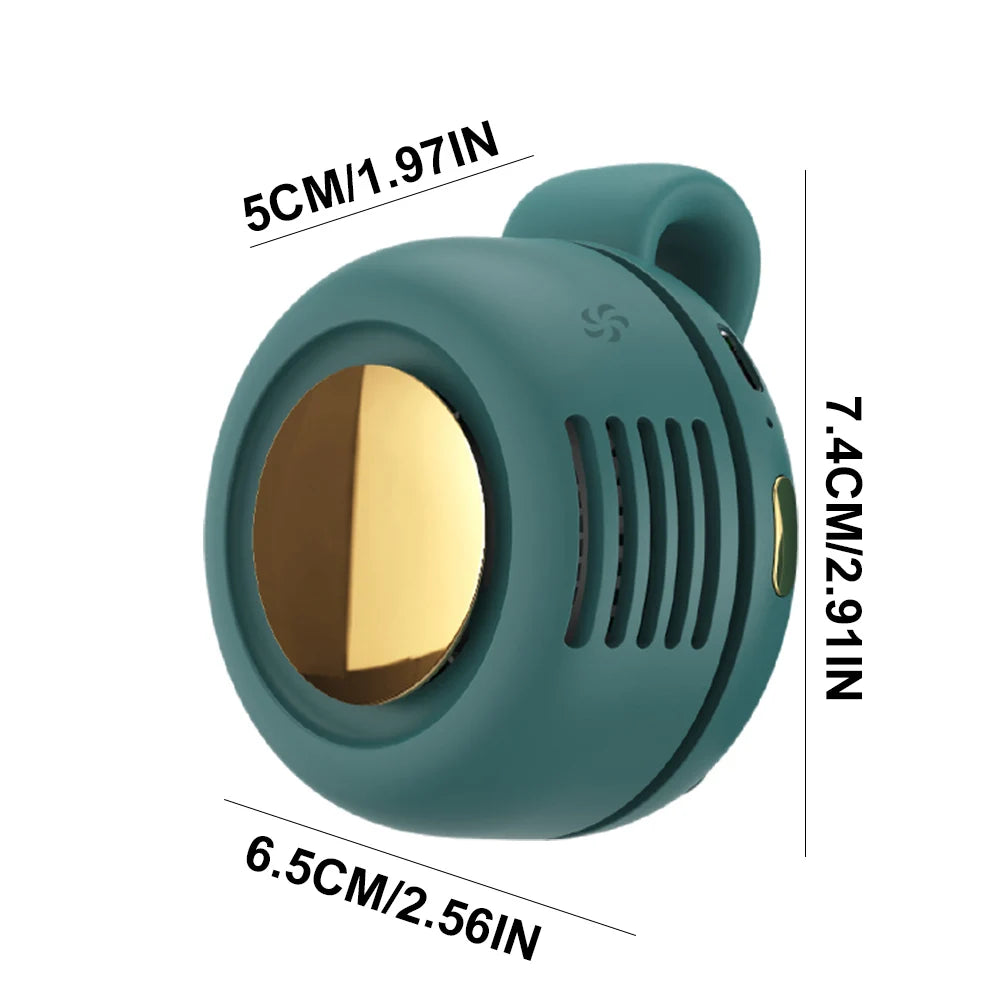 Mini Ventilateur Ceinture Clip Portable – Rechargeable, Mains Libres pour Extérieur et Bureau