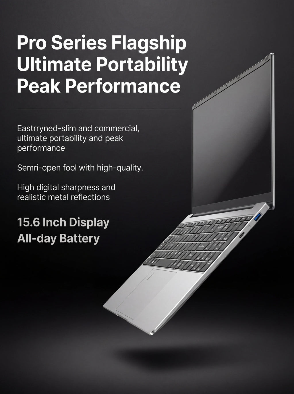 Ordinateur Portable NAIWO 15.6" 2026 — Intel Core i9-9880H, 32 Go DDR4, SSD 2To, Clavier Rétroéclairé, Windows 11 Pro