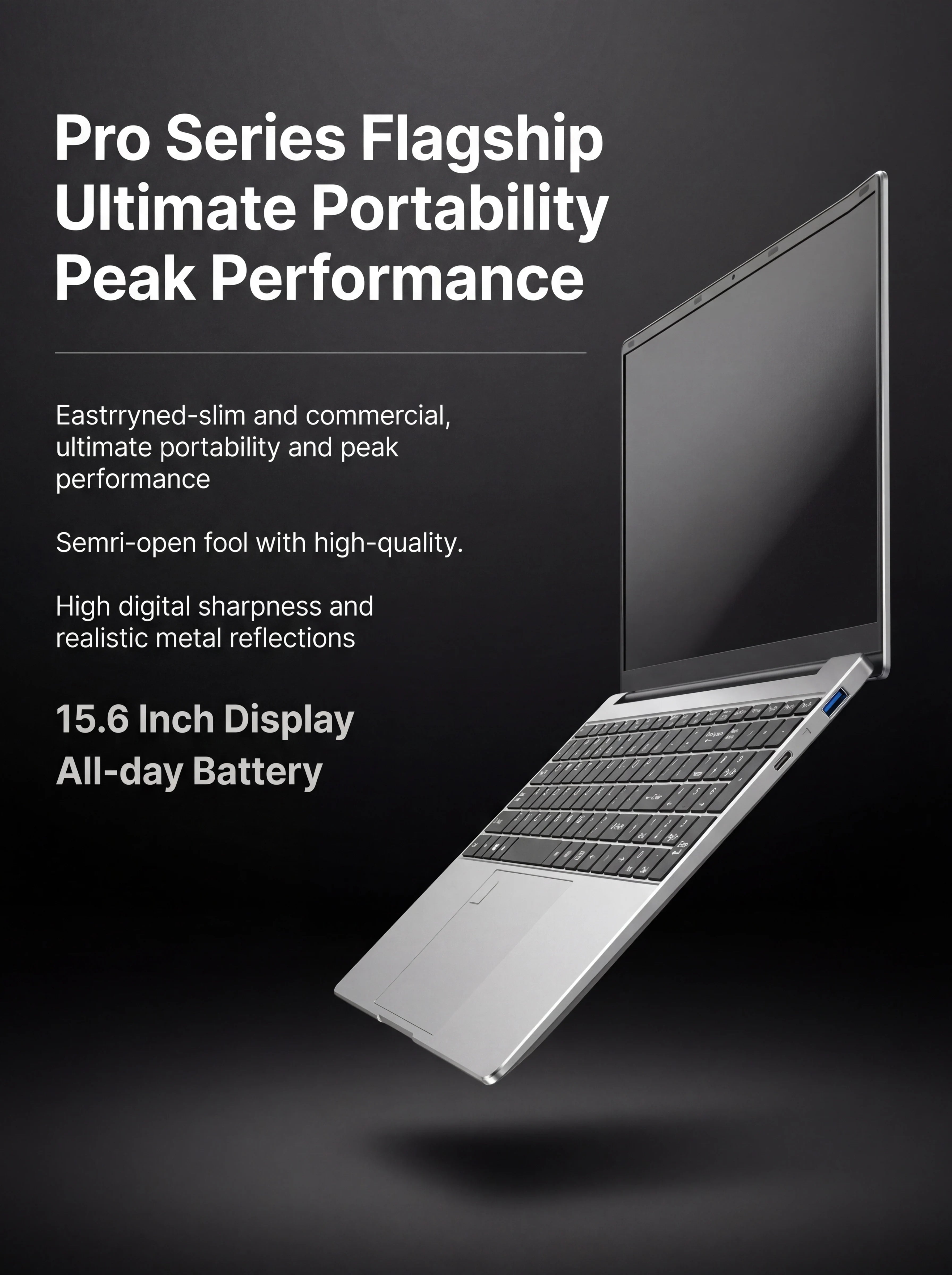 Ordinateur Portable NAIWO 15.6" 2026 — Intel Core i9-9880H, 32 Go DDR4, SSD 2To, Clavier Rétroéclairé, Windows 11 Pro