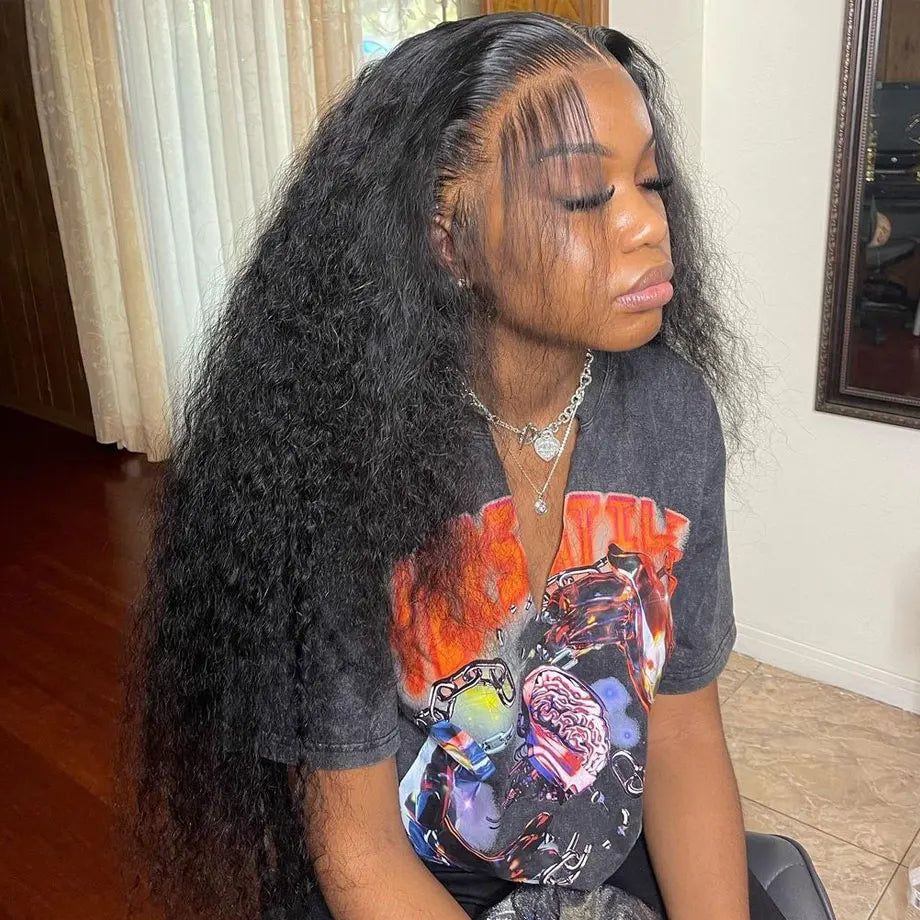 Perruque Deep Wave Loose Wave 40 Pouces — Lace Front HD 13x6 Cheveux Brésiliens Pré-Épilée