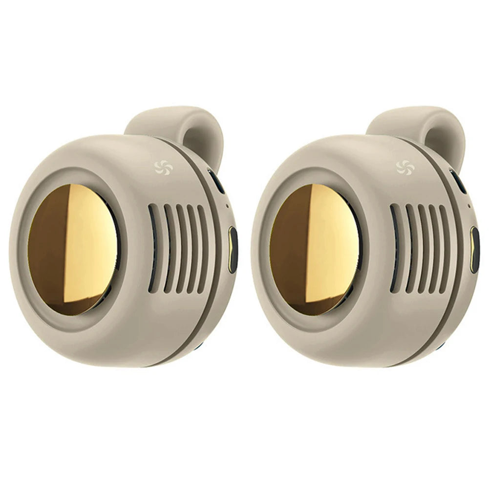 Mini Ventilateur Ceinture Clip Portable – Rechargeable, Mains Libres pour Extérieur et Bureau