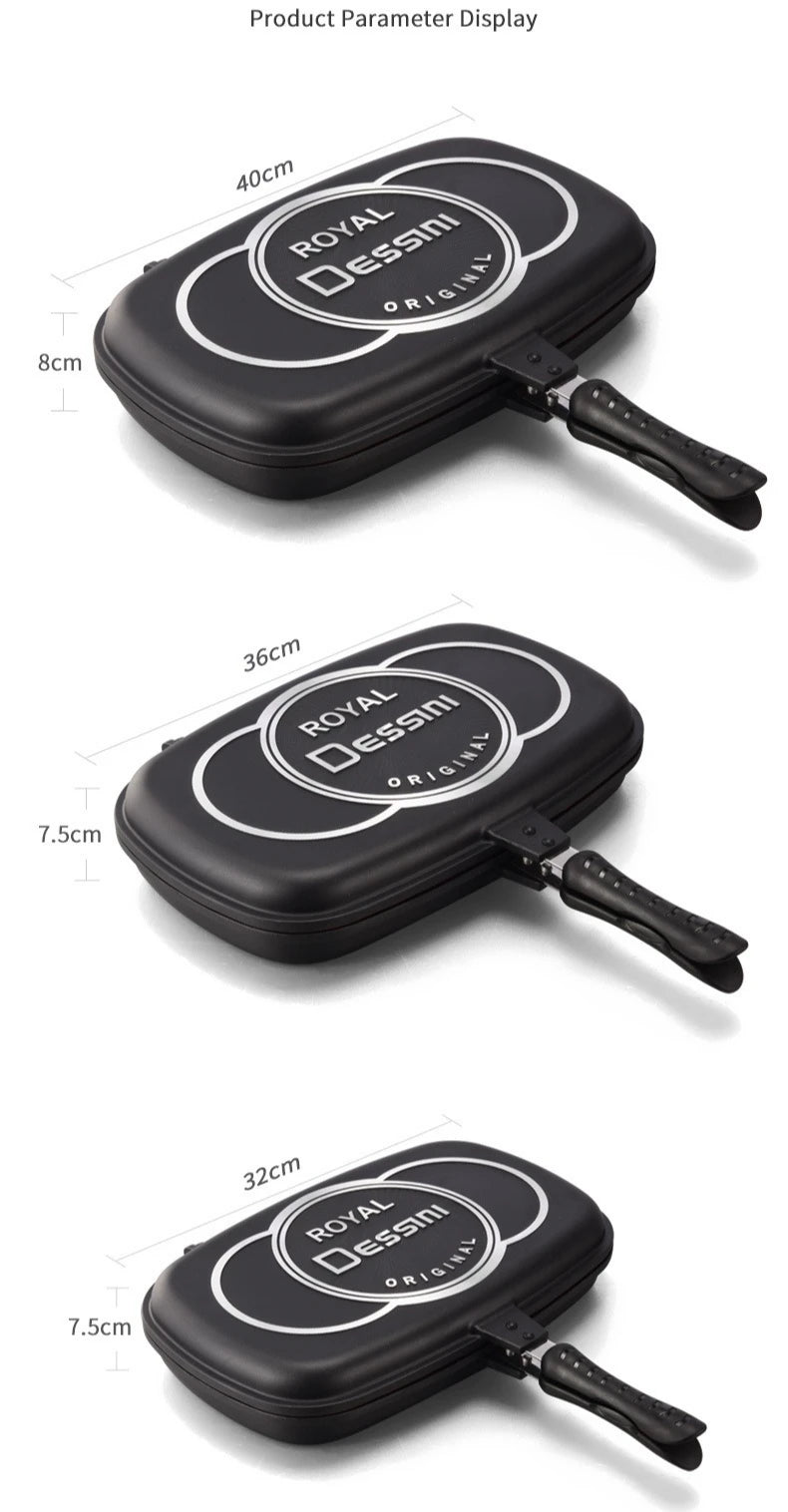 Poêle Double Face GIYOCA – Grill BBQ Multifonction