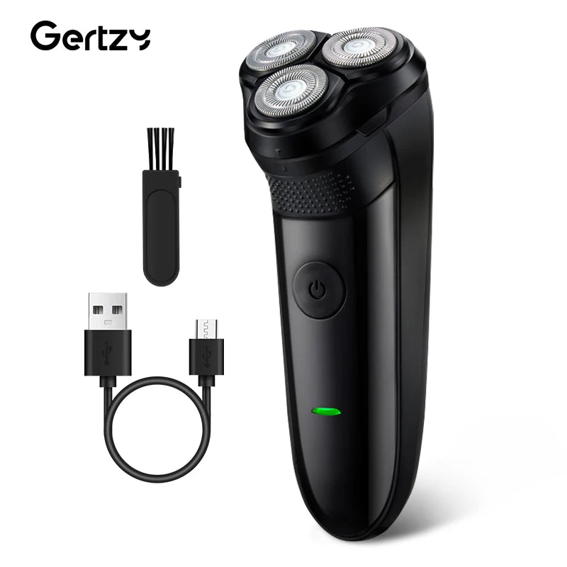 Rasoir Électrique Homme – 3 Lames Flottantes, Charge USB-C Rapide, Ideal Voyage & Cadeau