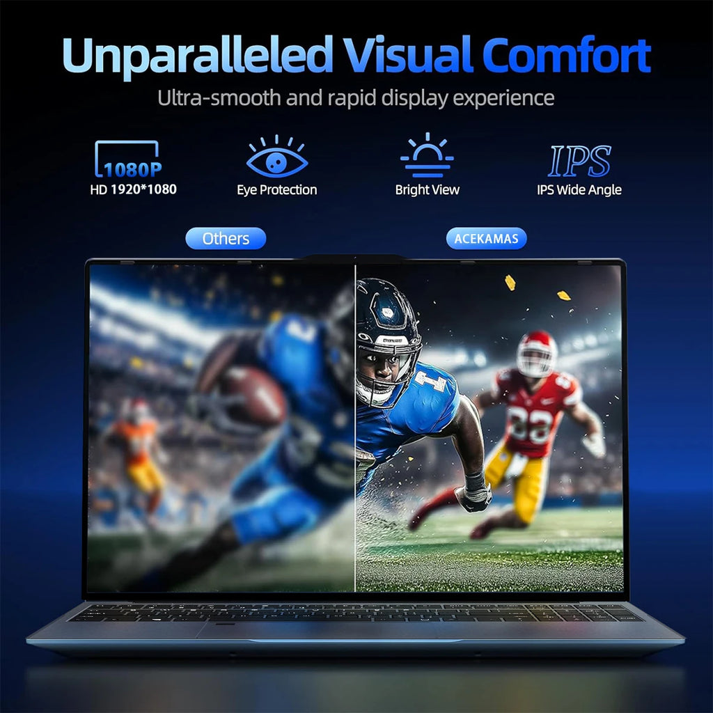 PC Portable Gaming ACEKAMAS 15.6" — Intel Core i9-10980HK, 16 Go DDR4, SSD 1To, Écran IPS, Windows 11 Pro