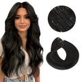 Extensions Clip-In Cheveux Humains Remy — Balayage Brun Naturel, Miel & Ombré 14 à 22 Pouces