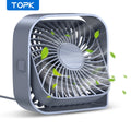 TOPK Mini Ventilateur de Bureau USB