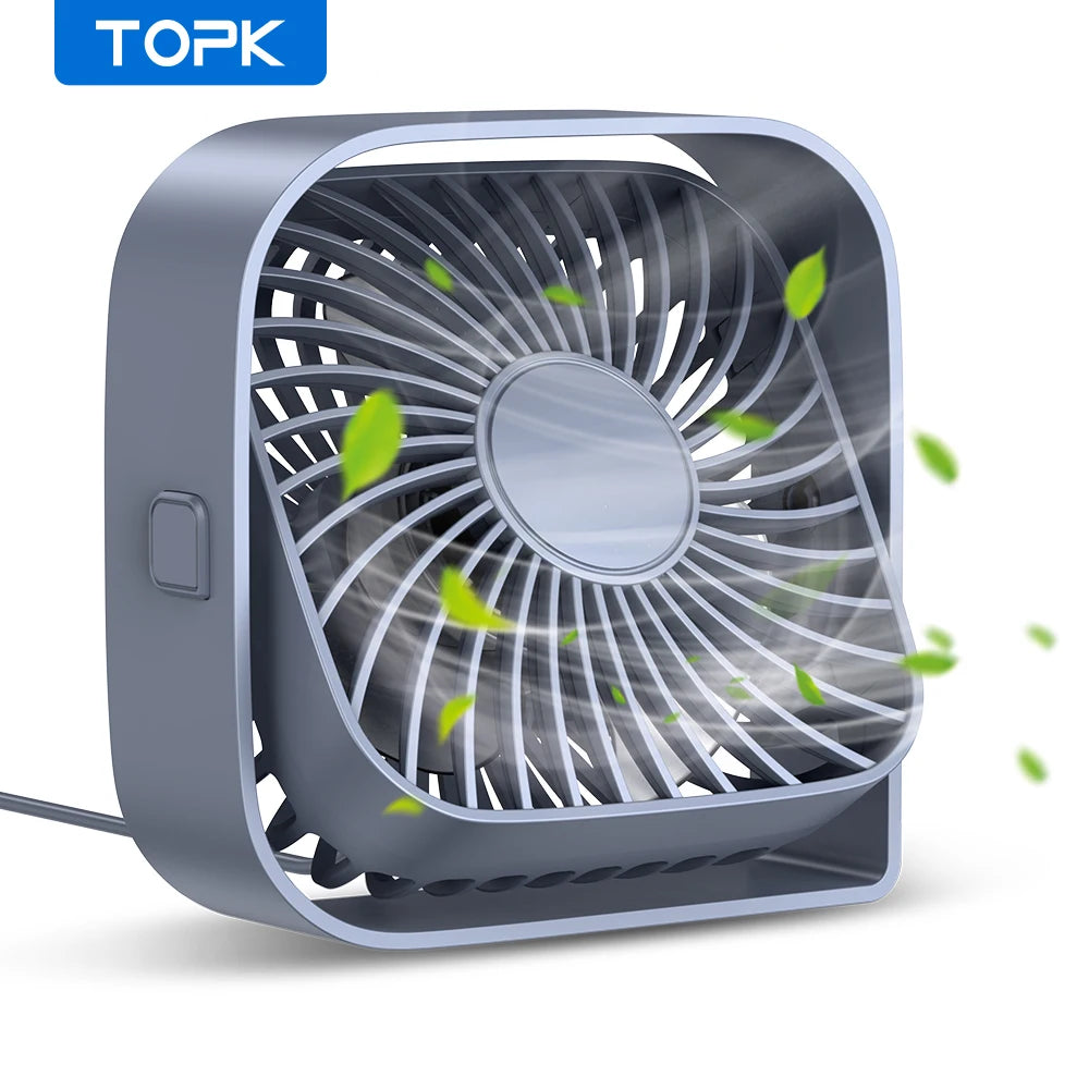 TOPK Mini Ventilateur de Bureau USB