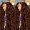 Perruque Deep Wave Chocolat 200% — Lace Front 13x6 HD Cheveux Brésiliens 30 à 38 Pouces