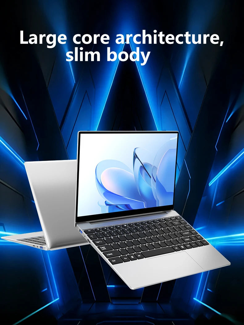 Ordinateur Portable LENO 14.1" Ultra Slim — Intel Pentium 4405U, 16 Go RAM, SSD 2To, Écran Full HD, Windows 11