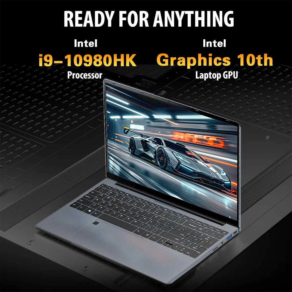 PC Portable Gaming ACEKAMAS 15.6" — Intel Core i9-10980HK, 16 Go DDR4, SSD 1To, Écran IPS, Windows 11 Pro
