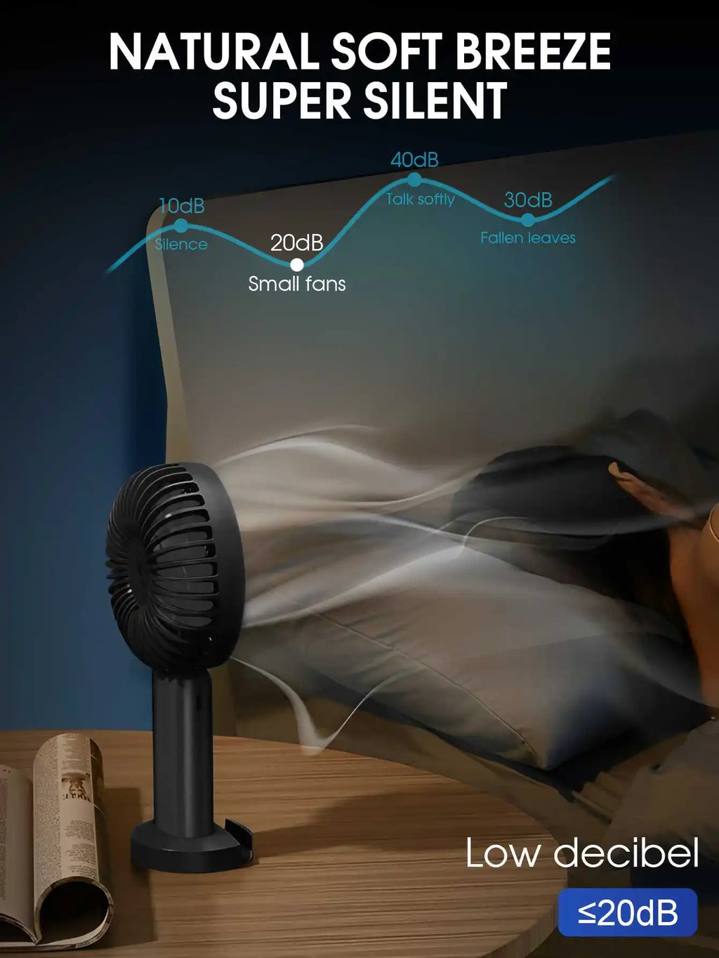 Mini Ventilateur USB Rechargeable Portable