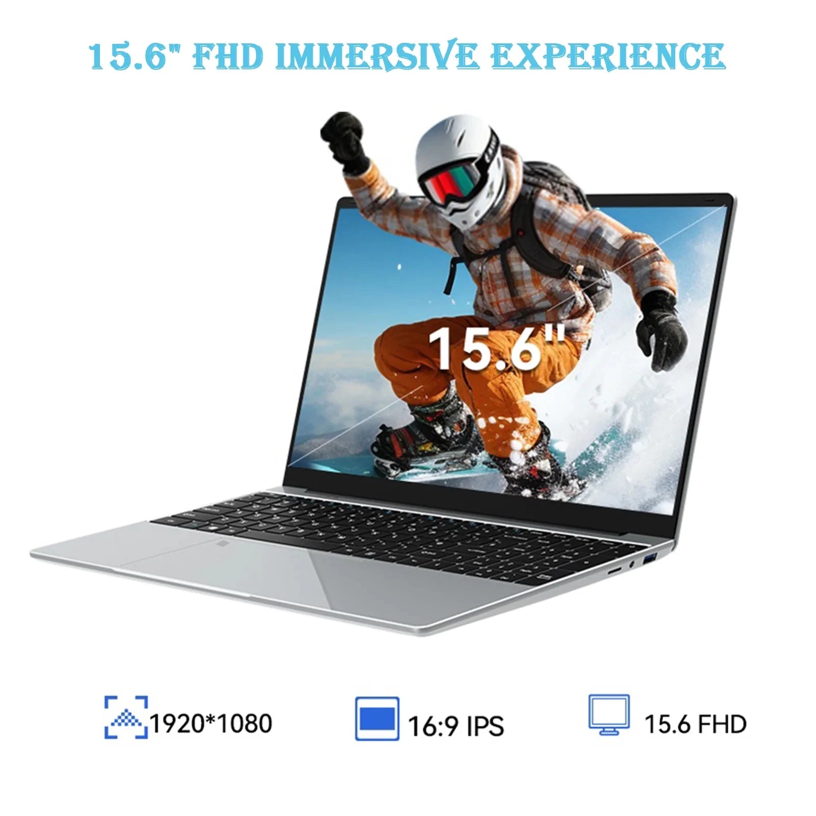 Ordinateur Portable LENO 15.6" — Intel 6500Y, 32 Go RAM, SSD 2To, Empreinte Digitale, Clavier Rétroéclairé, Windows 11